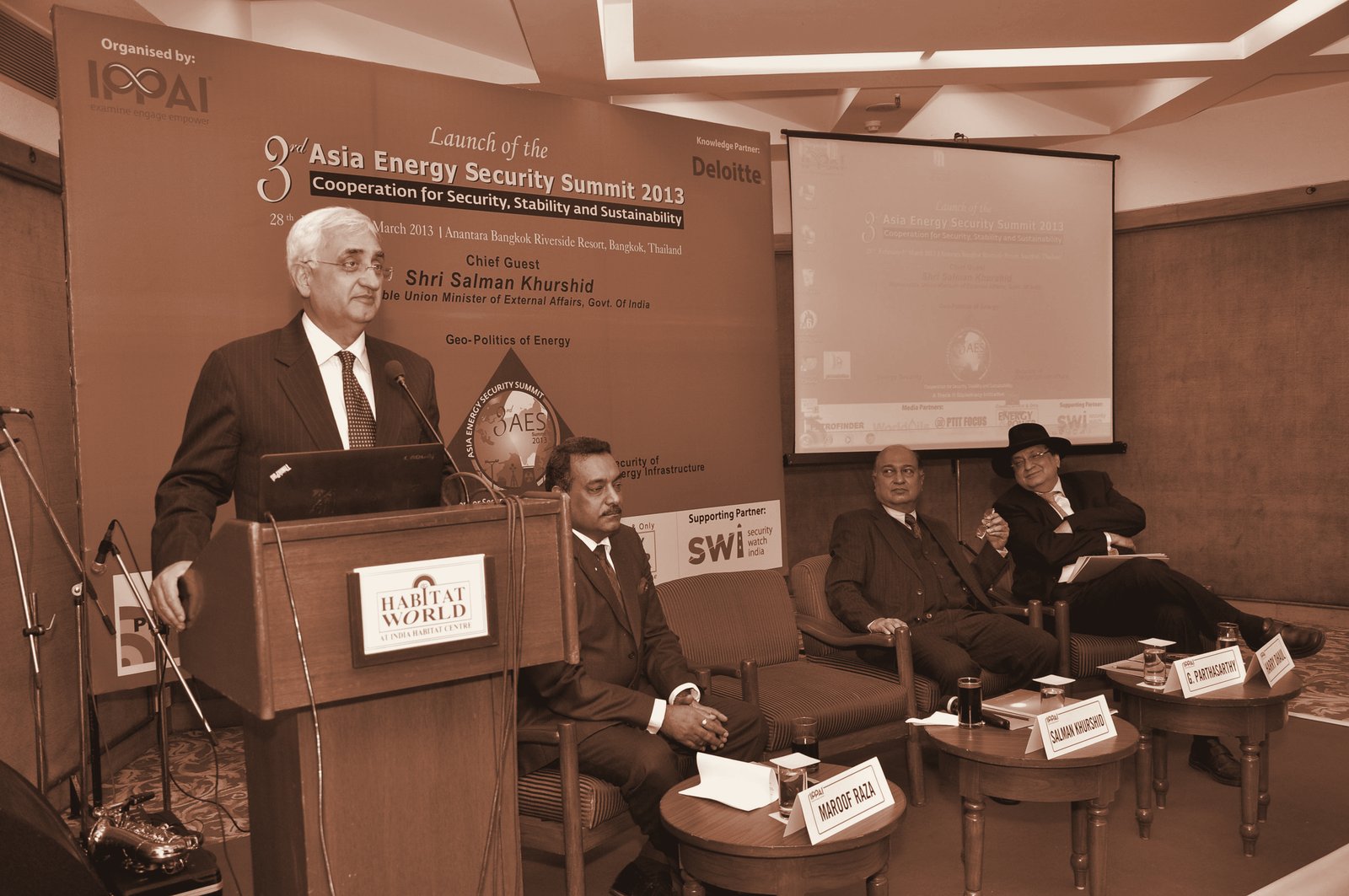 The Minister of External Affairs at the 3rd Asia Energy Security Summit.