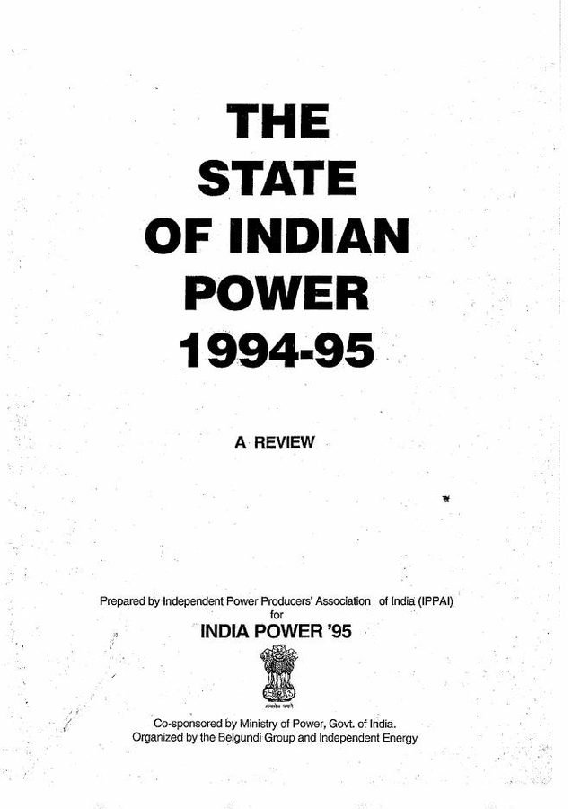 The State of Indian Power 1994–95