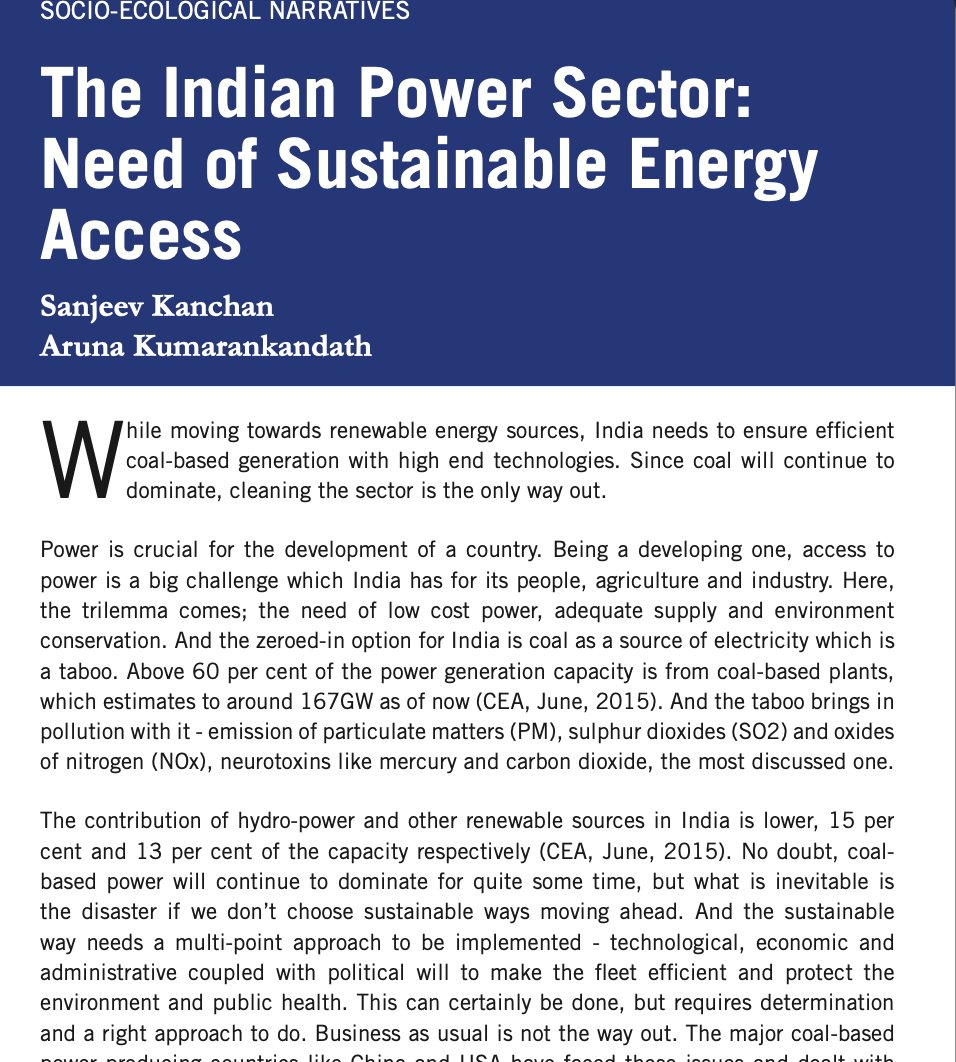The Indian Power Sector: Need of Sustainable Energy Access