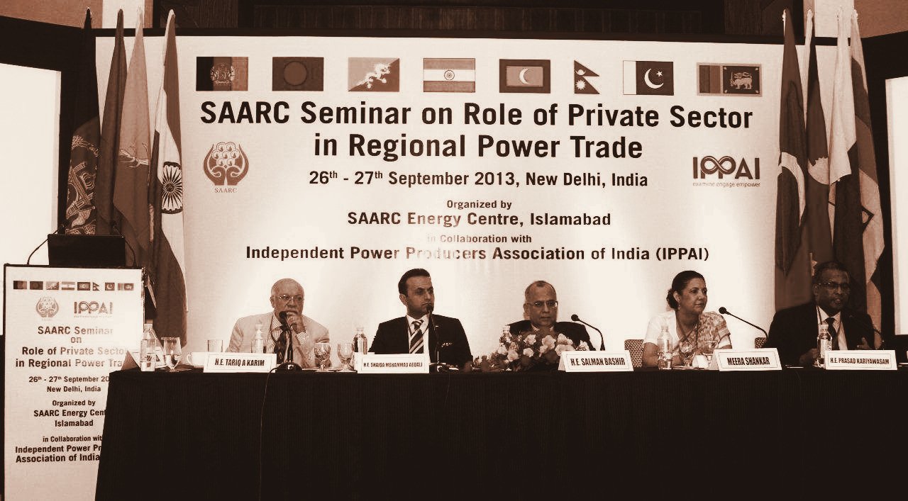 SAARC seminar on cross-border power trade, 2013.